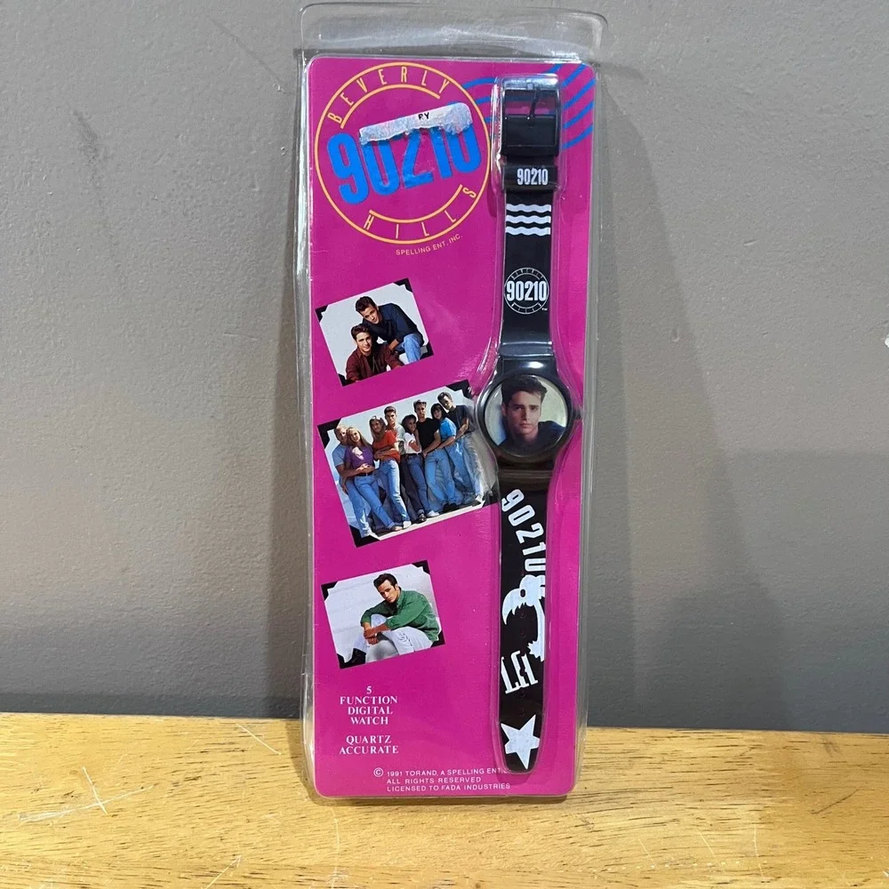 Vtg 1991 Beverly Hills 90210 Brandon Walsh Digital Watch New 90s TV‎ Show Promo